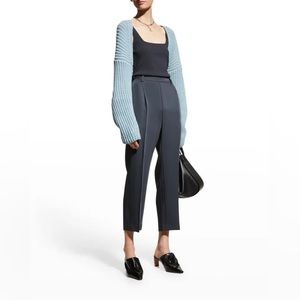 Vince Lofty Rib Bolero Cardigan Blue